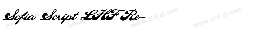 Sofia Script LHF Re字体转换